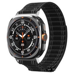 Curea textila cu velcro (arici) Spigen pentru Samsung Galaxy Watch Ultra 47mm, neagra