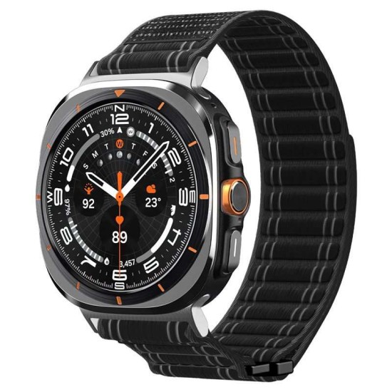 Curea textila cu velcro (arici) Spigen pentru Samsung Galaxy Watch Ultra 47mm, neagra (Spigen, Ingredi) by www.silkase.ro Curea textila cu velcro (arici) Spigen pentru Samsung Galaxy Watch Ultra 47mm, neagra (Curele Ceas, AMP10146) by www.silkase.ro