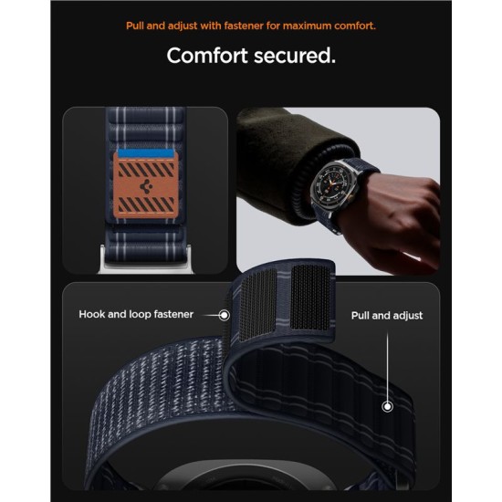 Curea textila cu velcro (arici) Spigen pentru Samsung Galaxy Watch Ultra 47mm, neagra (Spigen, Ingredi) by www.silkase.ro Curea textila cu velcro (arici) Spigen pentru Samsung Galaxy Watch Ultra 47mm, neagra (Curele Ceas, AMP10146) by www.silkase.ro