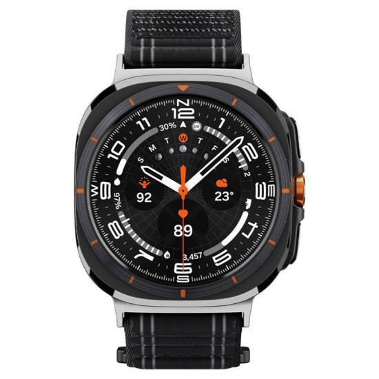 Curea textila cu velcro (arici) Spigen pentru Samsung Galaxy Watch Ultra 47mm, neagra (Spigen, Ingredi) by www.silkase.ro Curea textila cu velcro (arici) Spigen pentru Samsung Galaxy Watch Ultra 47mm, neagra (Curele Ceas, AMP10146) by www.silkase.ro