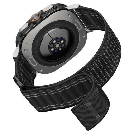 Curea textila cu velcro (arici) Spigen pentru Samsung Galaxy Watch Ultra 47mm, neagra (Spigen, Ingredi) by www.silkase.ro Curea textila cu velcro (arici) Spigen pentru Samsung Galaxy Watch Ultra 47mm, neagra (Curele Ceas, AMP10146) by www.silkase.ro