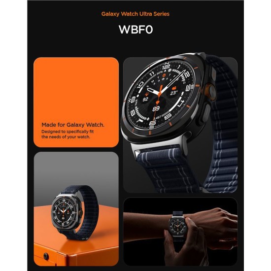 Curea textila cu velcro (arici) Spigen pentru Samsung Galaxy Watch Ultra 47mm, neagra (Spigen, Ingredi) by www.silkase.ro Curea textila cu velcro (arici) Spigen pentru Samsung Galaxy Watch Ultra 47mm, neagra (Curele Ceas, AMP10146) by www.silkase.ro