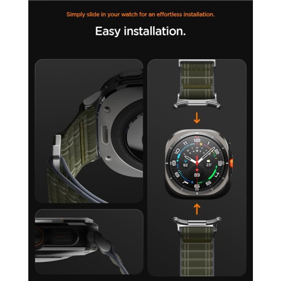 Curea textila cu velcro (arici) Spigen pentru Samsung Galaxy Watch Ultra 47mm, verde (Spigen, Ingredi) by www.silkase.ro Curea textila cu velcro (arici) Spigen pentru Samsung Galaxy Watch Ultra 47mm, verde (Curele Ceas, AMP10147) by www.silkase.ro