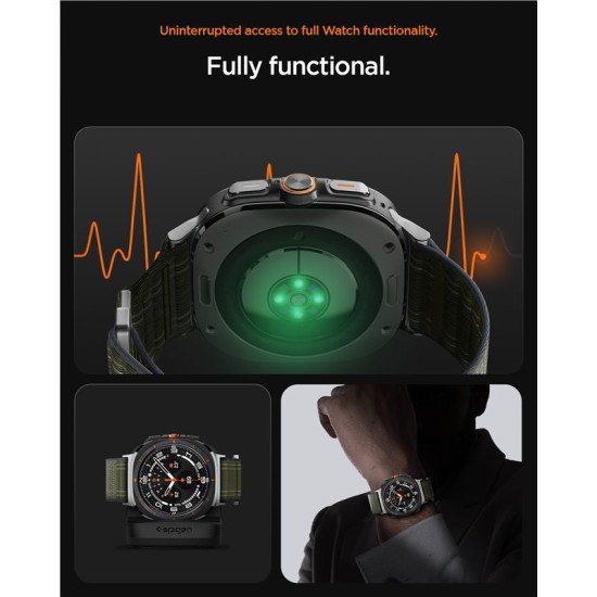 Curea textila cu velcro (arici) Spigen pentru Samsung Galaxy Watch Ultra 47mm, verde (Spigen, Ingredi) by www.silkase.ro Curea textila cu velcro (arici) Spigen pentru Samsung Galaxy Watch Ultra 47mm, verde (Curele Ceas, AMP10147) by www.silkase.ro