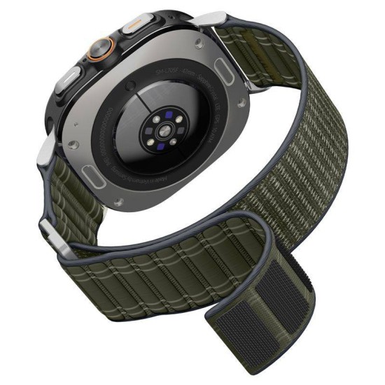 Curea textila cu velcro (arici) Spigen pentru Samsung Galaxy Watch Ultra 47mm, verde (Spigen, Ingredi) by www.silkase.ro Curea textila cu velcro (arici) Spigen pentru Samsung Galaxy Watch Ultra 47mm, verde (Curele Ceas, AMP10147) by www.silkase.ro