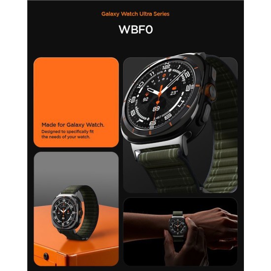 Curea textila cu velcro (arici) Spigen pentru Samsung Galaxy Watch Ultra 47mm, verde (Spigen, Ingredi) by www.silkase.ro Curea textila cu velcro (arici) Spigen pentru Samsung Galaxy Watch Ultra 47mm, verde (Curele Ceas, AMP10147) by www.silkase.ro