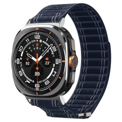 Curea textila cu velcro (arici) Spigen pentru Samsung Galaxy Watch Ultra 47mm, bleumarin