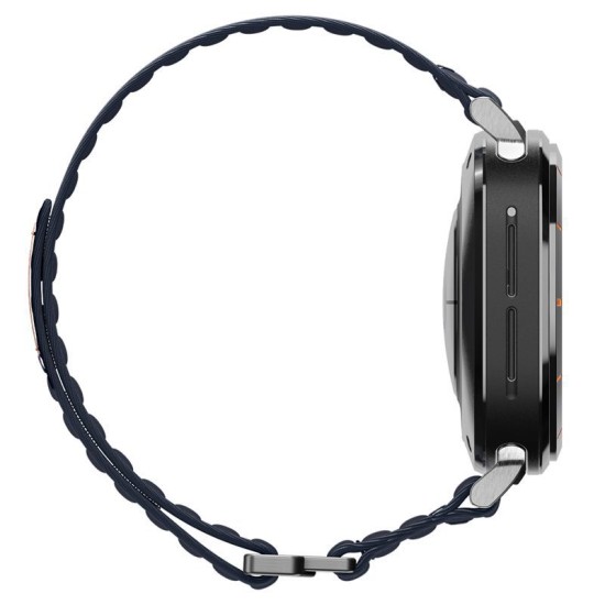 Curea textila cu velcro (arici) Spigen pentru Samsung Galaxy Watch Ultra 47mm, bleumarin (Curele Ceas, AMP10148) by www.silkase.ro