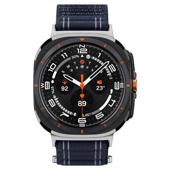 Curea textila cu velcro (arici) Spigen pentru Samsung Galaxy Watch Ultra 47mm, bleumarin (Curele Ceas, AMP10148) by www.silkase.ro