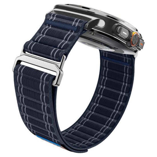 Curea textila cu velcro (arici) Spigen pentru Samsung Galaxy Watch Ultra 47mm, bleumarin (Curele Ceas, AMP10148) by www.silkase.ro