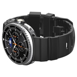 Curea Spigen Silicone Band pentru Samsung Galaxy Watch 8 (46mm / 44mm / 40mm), Black
