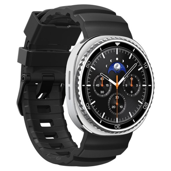 Curea Spigen Silicone Band pentru Samsung Galaxy Watch 8 (46mm / 44mm / 40mm), Black (Galaxy Watch 8, AMP10151) by www.silkase.ro