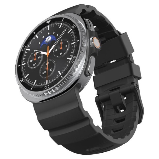 Curea Spigen Silicone Band pentru Samsung Galaxy Watch 8 (46mm / 44mm / 40mm), Black (Galaxy Watch 8, AMP10151) by www.silkase.ro