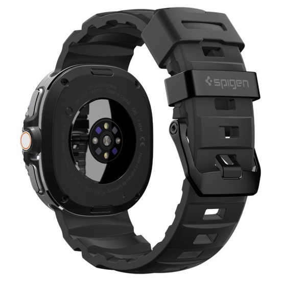 Curea Spigen Silicone Band pentru Samsung Galaxy Watch 8 (46mm / 44mm / 40mm), Black (Galaxy Watch 8, AMP10151) by www.silkase.ro