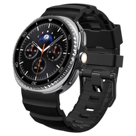 Curea Spigen Silicone Band pentru Samsung Galaxy Watch 8 (46mm / 44mm / 40mm), Black (Galaxy Watch 8, AMP10151) by www.silkase.ro