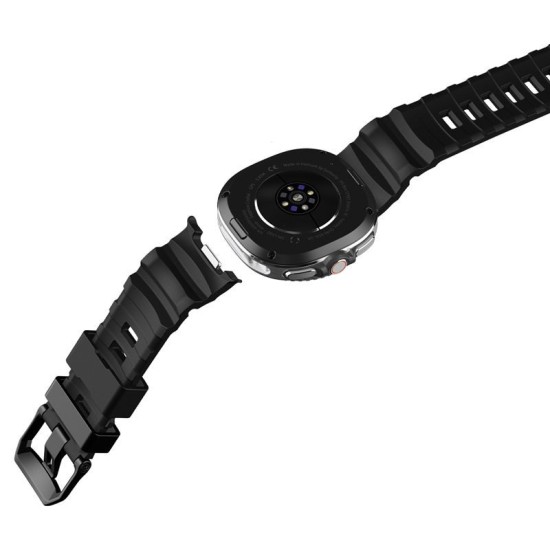 Curea Spigen Silicone Band pentru Samsung Galaxy Watch 8 (46mm / 44mm / 40mm), Black (Galaxy Watch 8, AMP10151) by www.silkase.ro