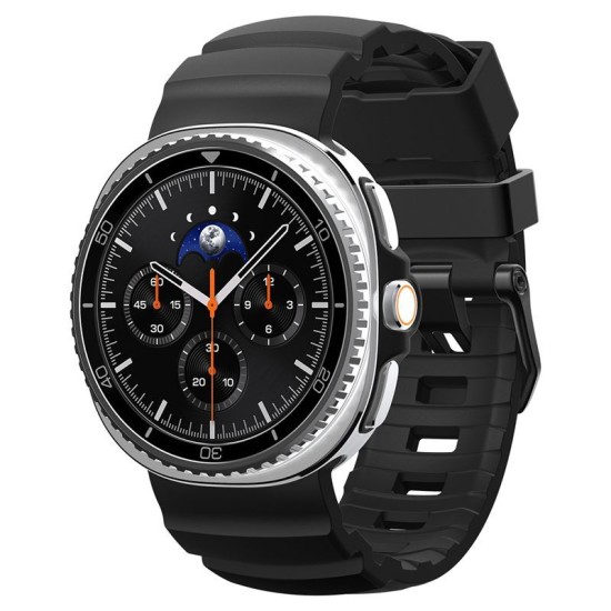 Curea Spigen Silicone Band pentru Samsung Galaxy Watch 8 (46mm / 44mm / 40mm), Black (Galaxy Watch 8, AMP10151) by www.silkase.ro