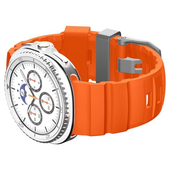 Curea Spigen Silicone Band pentru Samsung Galaxy Watch 8 (46mm/44mm/40mm), Portocaliu (Galaxy Watch 8, AMP10152) by www.silkase.ro