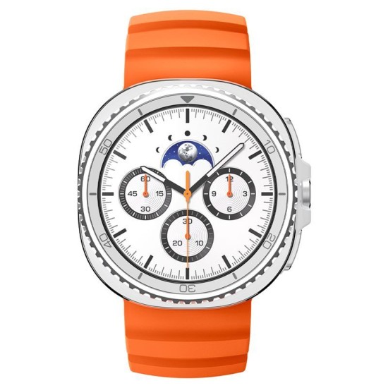 Curea Spigen Silicone Band pentru Samsung Galaxy Watch 8 (46mm/44mm/40mm), Portocaliu (Galaxy Watch 8, AMP10152) by www.silkase.ro
