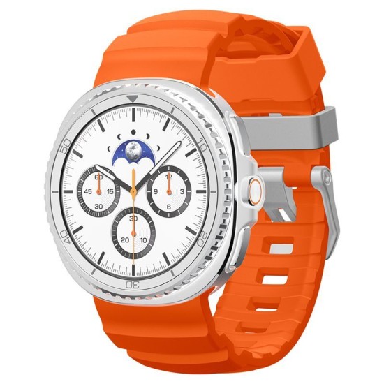 Curea Spigen Silicone Band pentru Samsung Galaxy Watch 8 (46mm/44mm/40mm), Portocaliu (Galaxy Watch 8, AMP10152) by www.silkase.ro