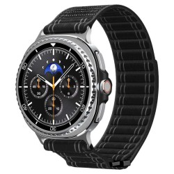 Curea textila cu velcro (arici) Spigen pentru Samsung Galaxy Watch 8, neagra