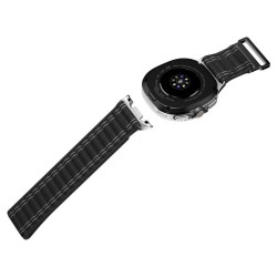 Curea textila cu velcro (arici) Spigen pentru Samsung Galaxy Watch 8, neagra