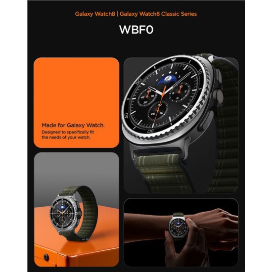 Curea textila cu velcro (arici) Spigen pentru Samsung Galaxy Watch 8, verde (Spigen, Ingredi) by www.silkase.ro Curea textila cu velcro (arici) Spigen pentru Samsung Galaxy Watch 8, verde (Curele Ceas, AMP10154) by www.silkase.ro