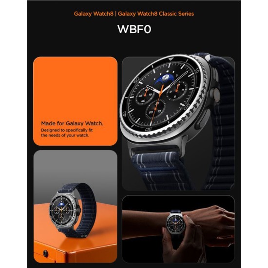 Curea textila cu velcro (arici) Spigen pentru Samsung Galaxy Watch 8, bleumarin (Spigen, Ingredi) by www.silkase.ro Curea textila cu velcro (arici) Spigen pentru Samsung Galaxy Watch 8, bleumarin (Curele Ceas, AMP10155) by www.silkase.ro