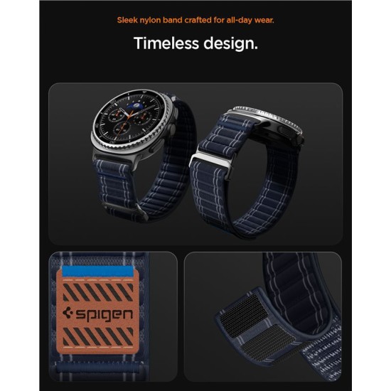 Curea textila cu velcro (arici) Spigen pentru Samsung Galaxy Watch 8, bleumarin (Spigen, Ingredi) by www.silkase.ro Curea textila cu velcro (arici) Spigen pentru Samsung Galaxy Watch 8, bleumarin (Curele Ceas, AMP10155) by www.silkase.ro