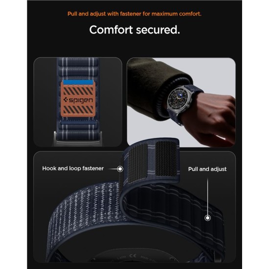 Curea textila cu velcro (arici) Spigen pentru Samsung Galaxy Watch 8, bleumarin (Spigen, Ingredi) by www.silkase.ro Curea textila cu velcro (arici) Spigen pentru Samsung Galaxy Watch 8, bleumarin (Curele Ceas, AMP10155) by www.silkase.ro