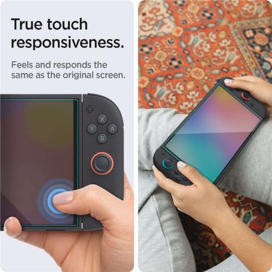 Set 2 folii de sticla Spigen Glas.tR EZ Fit cu rama de montaj pentru Nintendo Switch 2 (Spigen, Ingredi) by www.silkase.ro Set 2 folii de sticla Spigen Glas.tR EZ Fit cu rama de montaj pentru Nintendo Switch 2 (Diverse accesorii, AGL10156) by www.silkase.ro