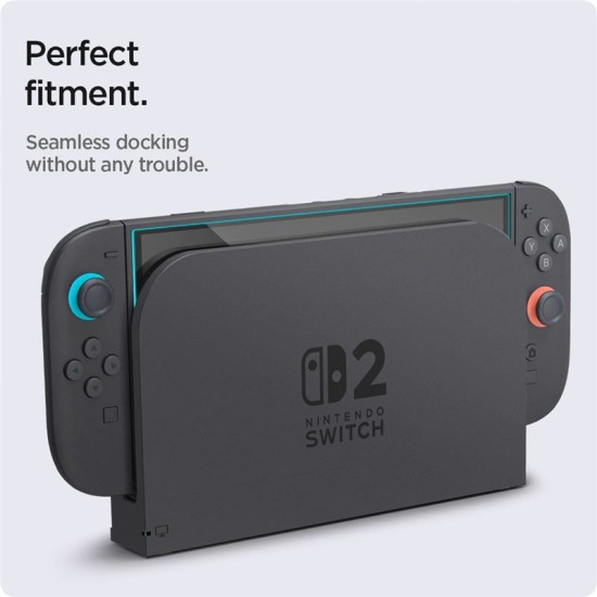Set 2 folii de sticla Spigen Glas.tR EZ Fit cu rama de montaj pentru Nintendo Switch 2 (Spigen, Ingredi) by www.silkase.ro Set 2 folii de sticla Spigen Glas.tR EZ Fit cu rama de montaj pentru Nintendo Switch 2 (Diverse accesorii, AGL10156) by www.silkase.ro