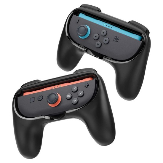Suport Grip Spigen NS100 pentru Joy-Con Nintendo Switch 2, Negru (Ingredi, AGP10162) by www.silkase.ro