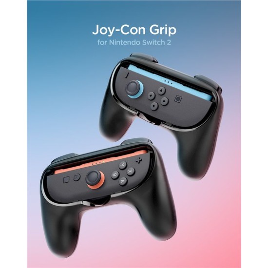 Suport Grip Spigen NS100 pentru Joy-Con Nintendo Switch 2, Negru (Ingredi, AGP10162) by www.silkase.ro