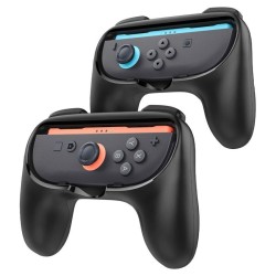 Suport Grip Spigen NS100 pentru Joy-Con Nintendo Switch 2, Negru
