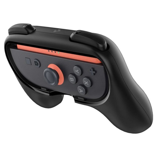 Suport Grip Spigen NS100 pentru Joy-Con Nintendo Switch 2, Negru (Ingredi, AGP10162) by www.silkase.ro
