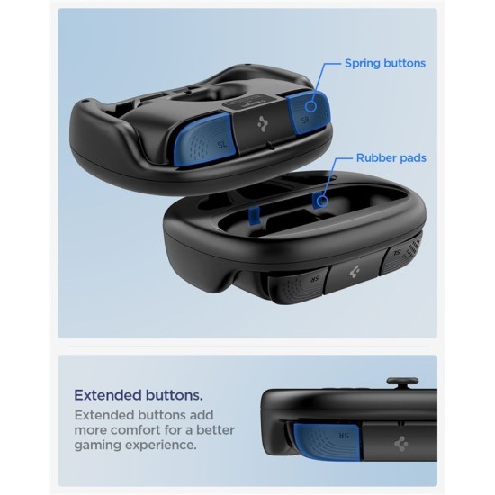 Mâner Spigen Joy-Con Handle NS101 pentru Nintendo Switch 2, Negru Mâner Spigen Joy-Con Handle NS101 pentru Nintendo Switch 2, Negru (Diverse accesorii, AGP10163) by www.silkase.ro