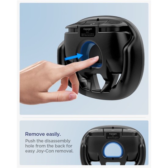 Mâner Spigen Joy-Con Handle NS101 pentru Nintendo Switch 2, Negru Mâner Spigen Joy-Con Handle NS101 pentru Nintendo Switch 2, Negru (Diverse accesorii, AGP10163) by www.silkase.ro