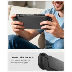 Husă Spigen Ultra Hybrid pentru Nintendo Switch 2, Frost Black - Protecție Premium