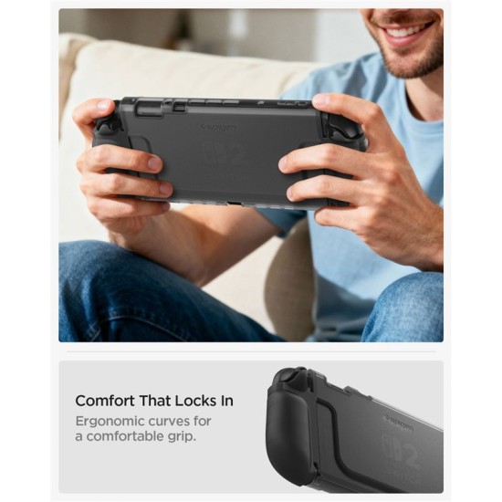 Husă Spigen Ultra Hybrid pentru Nintendo Switch 2, Frost Black - Protecție Premium Husă Spigen Ultra Hybrid pentru Nintendo Switch 2, Frost Black - Protecție Premium (Diverse accesorii, ACS10167) by www.silkase.ro