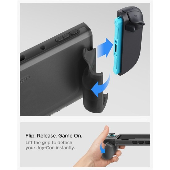 Husă Spigen Ultra Hybrid pentru Nintendo Switch 2, Frost Black - Protecție Premium Husă Spigen Ultra Hybrid pentru Nintendo Switch 2, Frost Black - Protecție Premium (Diverse accesorii, ACS10167) by www.silkase.ro