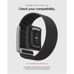 Curea Spigen Fabric Band WBF3 pentru Whoop 5.0, Negru - Confort și Performanță