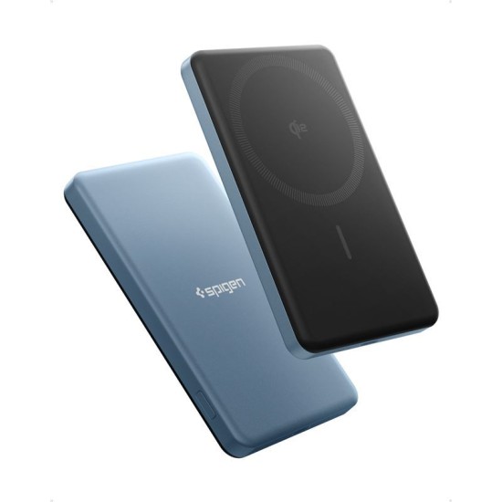 Baterie Externă Spigen Essential 5000mAh, MagSafe, 22.5W, Teal Blue EA2205MQ Baterie Externă Spigen Essential 5000mAh, MagSafe, 22.5W, Teal Blue EA2205MQ (Încărcătoare Rețea, ABA10194) by www.silkase.ro