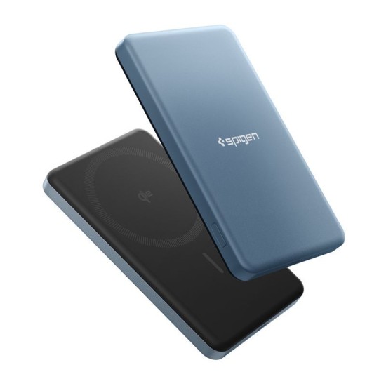 Baterie Externă Spigen Essential 5000mAh, MagSafe, 22.5W, Teal Blue EA2205MQ Baterie Externă Spigen Essential 5000mAh, MagSafe, 22.5W, Teal Blue EA2205MQ (Încărcătoare Rețea, ABA10194) by www.silkase.ro