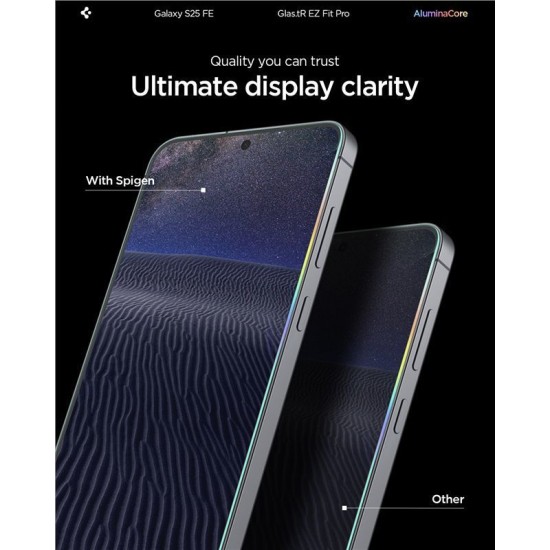 Set 2 folii de sticla Spigen Glas.tR EZ Fit Pro pentru Samsung Galaxy S25 FE (Spigen, Ingredi) by www.silkase.ro Set 2 folii de sticla Spigen Glas.tR EZ Fit Pro pentru Samsung Galaxy S25 FE (S25 FE, AGL10202) by www.silkase.ro