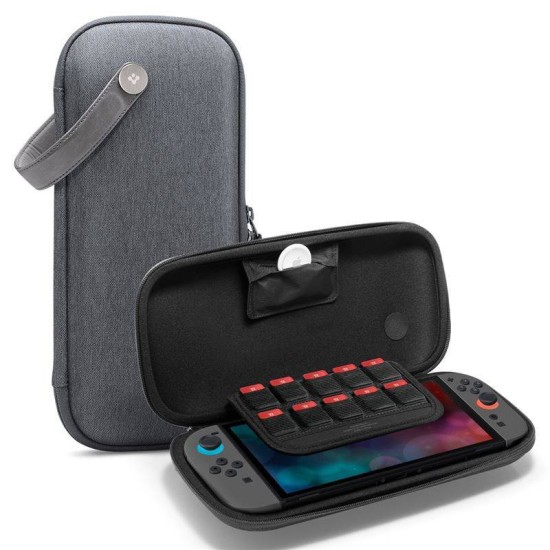Husa de transport Spigen Klasden Pouch pentru Nintendo Switch 2, gri carbune (Diverse accesorii, AGP10204) by www.silkase.ro