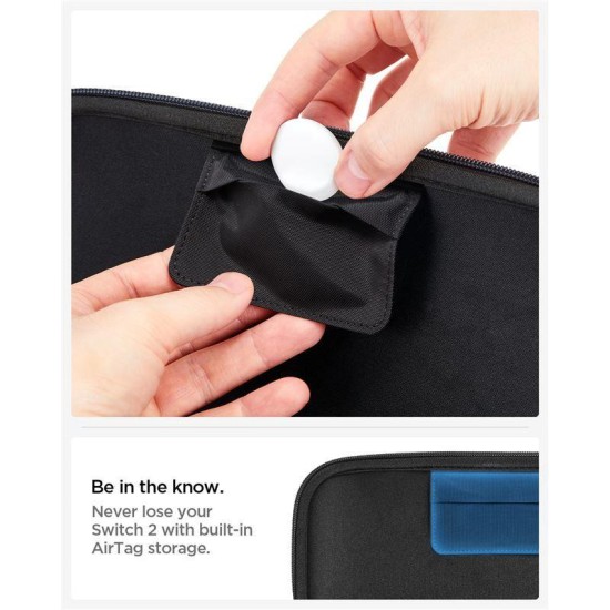Husa de transport Spigen Klasden Pouch pentru Nintendo Switch 2, gri carbune (Diverse accesorii, AGP10204) by www.silkase.ro