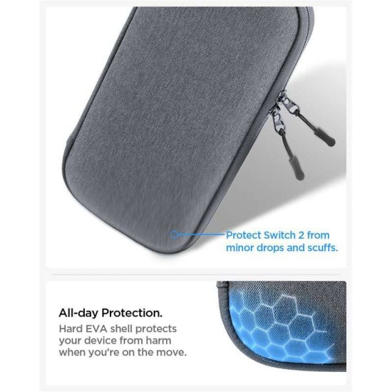 Husa de transport Spigen Klasden Pouch pentru Nintendo Switch 2, gri carbune (Diverse accesorii, AGP10204) by www.silkase.ro