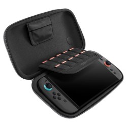 Husa de transport Spigen Klasden Pouch pentru Nintendo Switch 2, gri carbune Husa de transport Spigen Klasden Pouch pentru Nintendo Switch 2, gri carbune