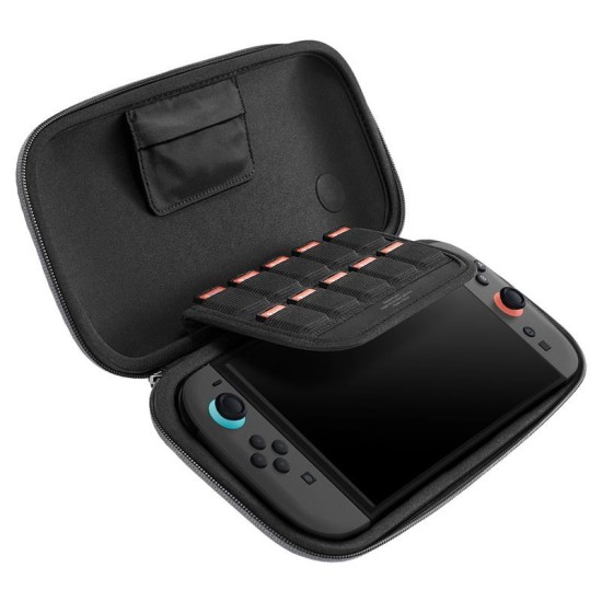 Husa de transport Spigen Klasden Pouch pentru Nintendo Switch 2, gri carbune (Diverse accesorii, AGP10204) by www.silkase.ro